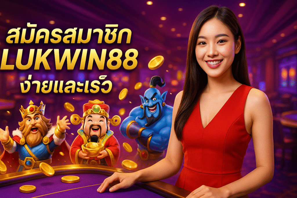 สมัครสมาชิก LUKWIN88 ง่ายและเร็ว