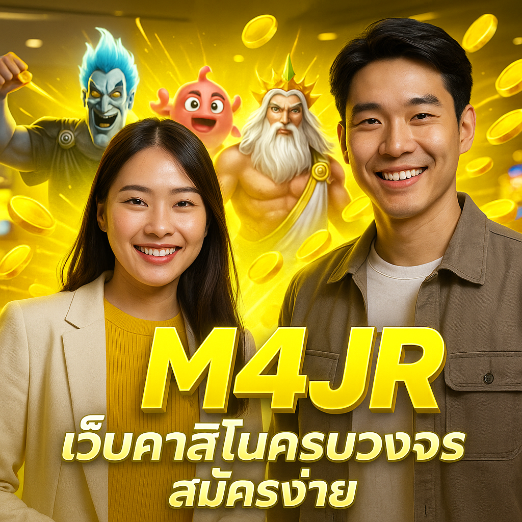 M4JR เว็บคาสิโนครบวงจร สมัครง่าย