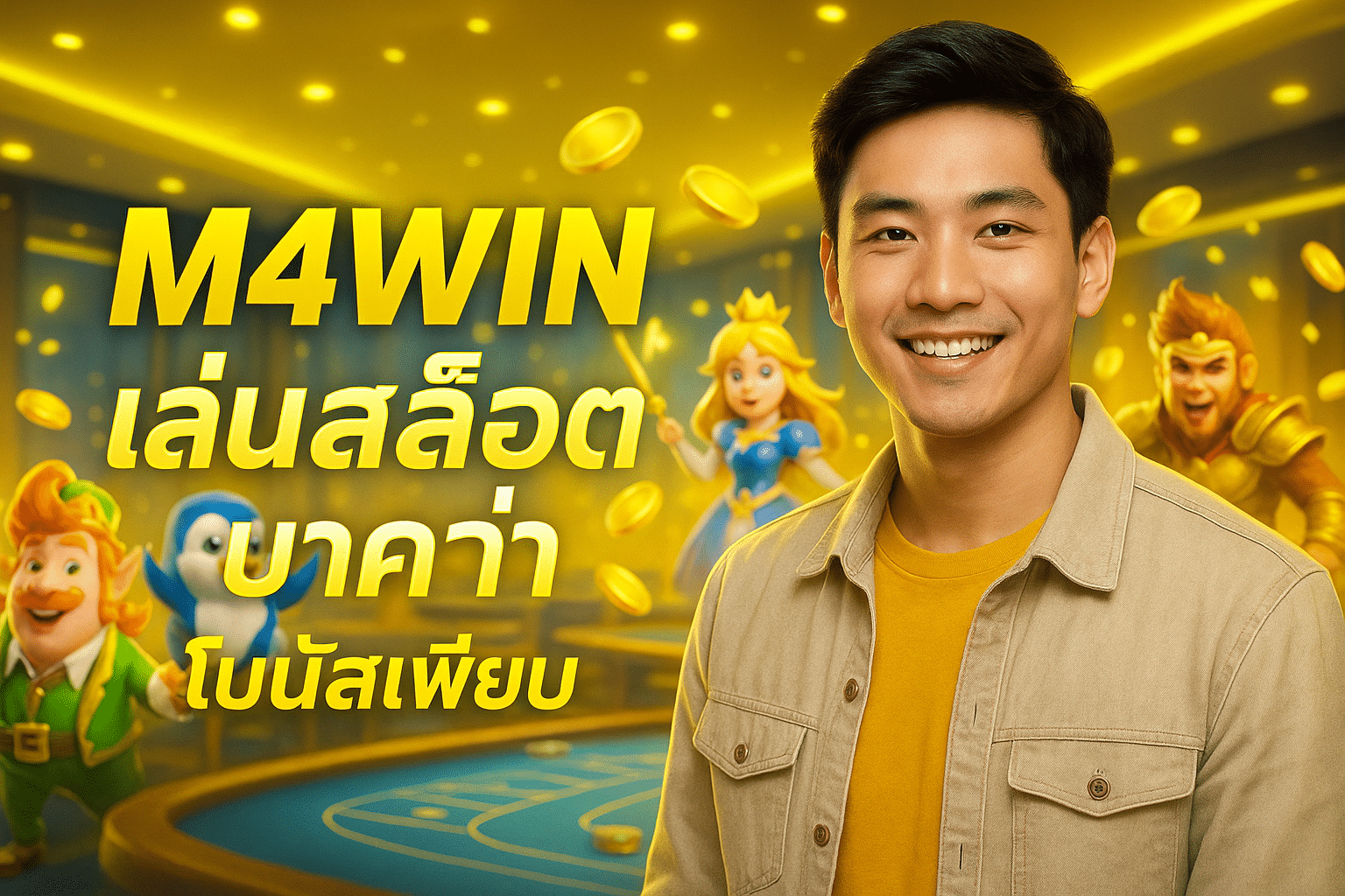 M4WIN เล่นสล็อต บาคาร่า โบนัสเพียบ